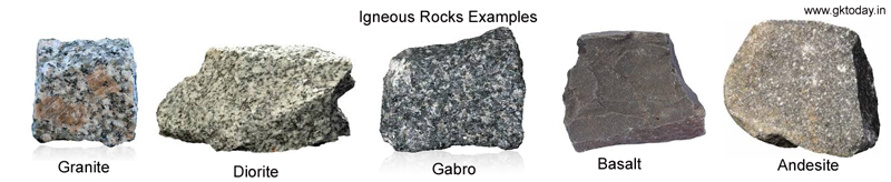 Igneous Rocks: Composition, Types and Examples of Igneous Rocks - GKToday